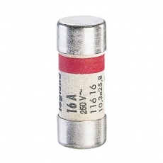 Бытовой цилиндрический предохранитель - 10,3x25,8 мм - без индикатора - 16 A | 011616 | Legrand