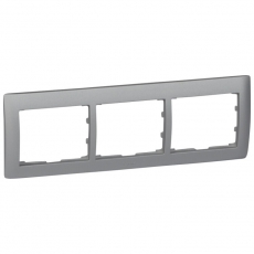 Galea Life Алюминий Рамка 3-я, горизонтальная | 771303 | Legrand