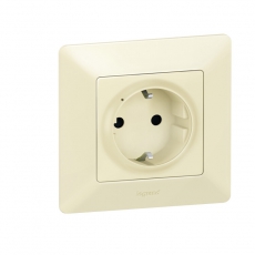 Розетка умная с/з Valena Life 16А 230В сл. кость Netatmo | 752294 | Legrand