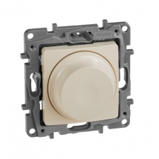 Etika Сл.кость Светорегулятор поворотный, 300Вт, без нейтрали | 672319 | Legrand