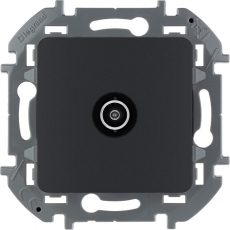 Inspiria антрацит Розетка телевизионная TV «звезда» С/У 2 дБ 0-2400 мГц без рамки | 673853 | Legrand