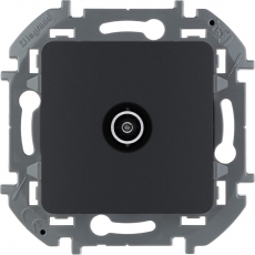 Inspiria антрацит Розетка телевизионная TV оконечная С/У 10 дБ 5-862 мГц без рамки | 673873 | Legrand