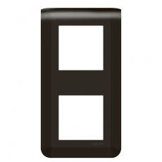 Рамка - Mosaic - 2x2 модуля - вертикальная - матовая черная | 079062L | Legrand