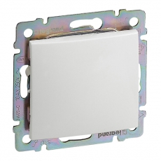 VALENA Выключатель одноклавишный в рамку белый