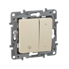 Etika Сл.кость Светорегулятор нажимной, 400Вт | 672318 | Legrand