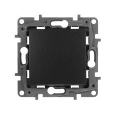 Etika Антрацит Переключатель 1-клавишный, авт.клеммы, 10 AX, 250 В | 672605 | Legrand