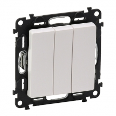 Valena LIFE DIY Белый Выключатель 3-клавишный 10А 250В | 752403 | Legrand
