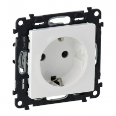 Valena LIFE DIY Белый Розетка 1-ая с/з, винт.зажим | 753425 | Legrand