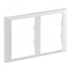 Valena LIFE Белая Рамка для двойных розеток 2-постовая | 754222 | Legrand
