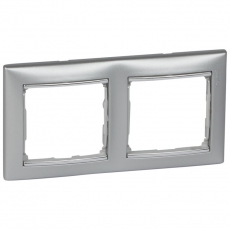 Valena Алюминий/Серебряный штрих Рамка 2-ая горизонт. | 770352 | Legrand