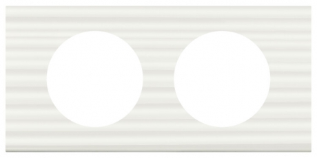 Celiane Corian Белый Рельеф Рамка 2-я (2+2 мод) | 069012 | Legrand