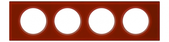 Celiane Смальта Кармин Рамка 4-я (2+2+2+2 мод) | 069474 | Legrand