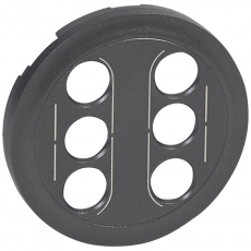 Celiane Графит Накладка розетки RCA 2-ой | 067864 | Legrand