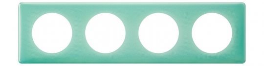 Celiane Муар Бирюзовый Рамка 4-я (2+2+2+2 мод) | 066644 | Legrand