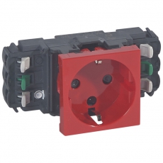 Розетка Mosaic DLP н.ст.2К+З блок. б/заж. | 077421 | Legrand