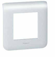 Рамка пластиковая 2 модуля Алюминий Mosaic 0 | 079302 | Legrand