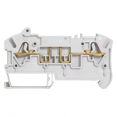 Пружинная клемма Viking 3 - с разъединителем - однополюсная - 2 проводника - с разрывом цепи - серый | 037280 | Legrand