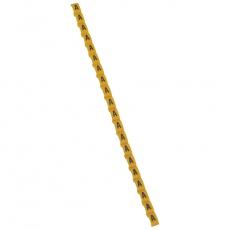 Маркер Duplix - чёрная маркировка на желтом фоне - заглавная буква A | 038410 | Legrand