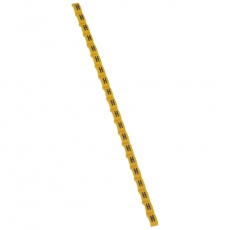 Маркер Duplix - чёрная маркировка на желтом фоне - заглавная буква H | 038417 | Legrand