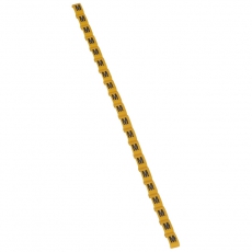 Маркер Duplix - чёрная маркировка на желтом фоне - заглавная буква M | 038422 | Legrand