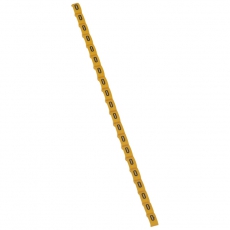 Маркер Duplix - чёрная маркировка на желтом фоне - заглавная буква O | 038424 | Legrand