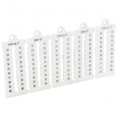 Листы с этикетками для клеммных блоков Viking 3 - горизонтальный формат - шаг 5 мм - цифры от 21 до 30 | 039507 | Legrand