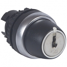 Переключатель с ключом № 455 - Osmoz - для комплектации - без подсветки - IP 66 - 3 положения с возвратом в центр - 45° | 023962 | Legrand