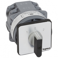 Переключатель на 2 направления - с положением ''0'', 45° - PR 63 - 2П - 4 контакта - крепление на дверце | 027456 | Legrand