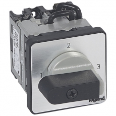 Трехпозиционный переключатель без положения ''0'' - PR 12 - 1П - 3 контакта - крепление на дверце | 027498 | Legrand
