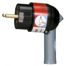 Вилка 2К+3 - серия Элиум - 16 А - с рычагом - пластик - винтовой зажим - винт сбоку - чёрный | 050176 | Legrand