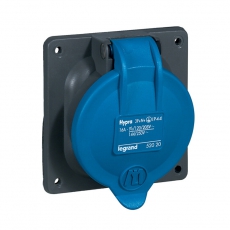 Встраиваемая розетка Hypra - IP 44 - 3К+Н+З - 16 А - пластик | 052020 | Legrand