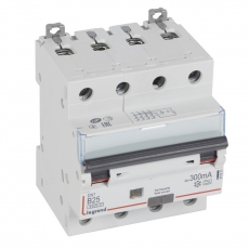 Выключатель автоматический дифференциальный DX3 6000 4п 25А B 300мА тип A | 411231 | Legrand