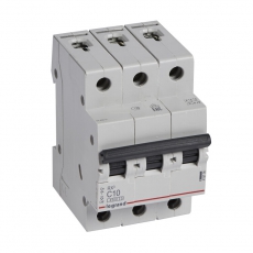 Выключатель автоматический трехполюсный RX3 4500 10А C 4,5кА | 419706 | Legrand