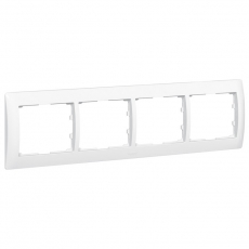 Galea Life Белый Рамка 4-я, горизонтальная | 771004 | Legrand