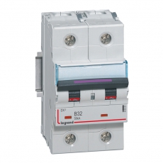 Выключатель автоматический двухполюсный DX3 32А B 50кА (3 мод) | 410101 | Legrand