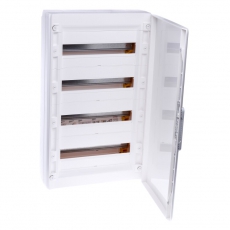 Распределительный щиток XL3 125 - с белой дверью - 4 ряда - 72 модуля - 750х450х128 мм | 401649 | Legrand