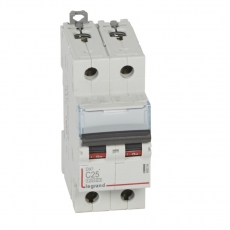 Выключатель автоматический двухполюсный DX3 10000 25А C 16кА | 409204 | Legrand