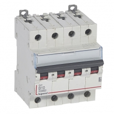 Выключатель автоматический четырехполюсный DX3 10000 10А B 16кА | 409063 | Legrand
