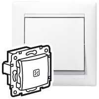 Valena Белый Переключатель 1-клавишный с подсветкой, 16А | 774203 | Legrand