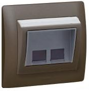 Розетка Galea Life RJ-45 кат.6 FSTP 2 ВЫХ. | 775976 | Legrand