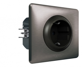 Розетка умная с/з Celiane 16А 230В рамка вольфрам графит Netatmo | 064838 | Legrand