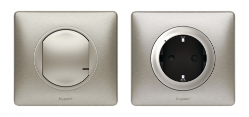 Пакет для управления быт. электроприборами Celiane (Умн. розетка с/з 16А 230В+Умн. беспроводн. 1-кл. выкл.) титан. Netatmo | 067642 | Legrand