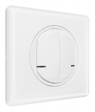 Выключатель Умный беспроводной 2-кл. Celiane рамка бел. глянец; бел. Netatmo | 067724 | Legrand
