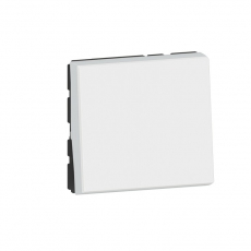 Кнопочный выключатель - Mosaic - 2 модуля - 6 A - белый | 278040L | Legrand