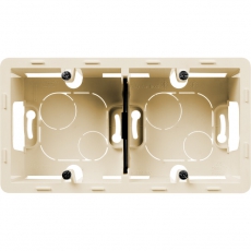 Inspiria слоновая кость коробка накладного монтажа 2-местная О/У | 673991 | Legrand