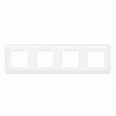 Рамка - Mosaic - 4x2 модуля - белая | 078808L | Legrand