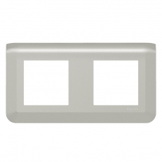 Рамка - Mosaic - 2Х2 модуля - алюминий | 079304L | Legrand