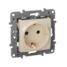 Etika Сл.кость Розетка с/з, винт. клем. | 672321 | Legrand