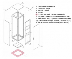 Цоколь Метэл-1 100х870х650мм | 39.186 | МЕТЭЛ