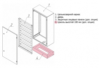Цоколь Метэл-3 100х785х285мм | 41.183 | МЕТЭЛ